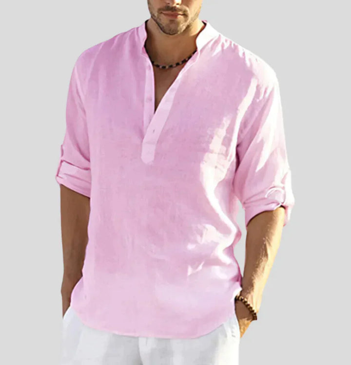 Experience breathable comfort with the Hugo men's luxe linen shirt.