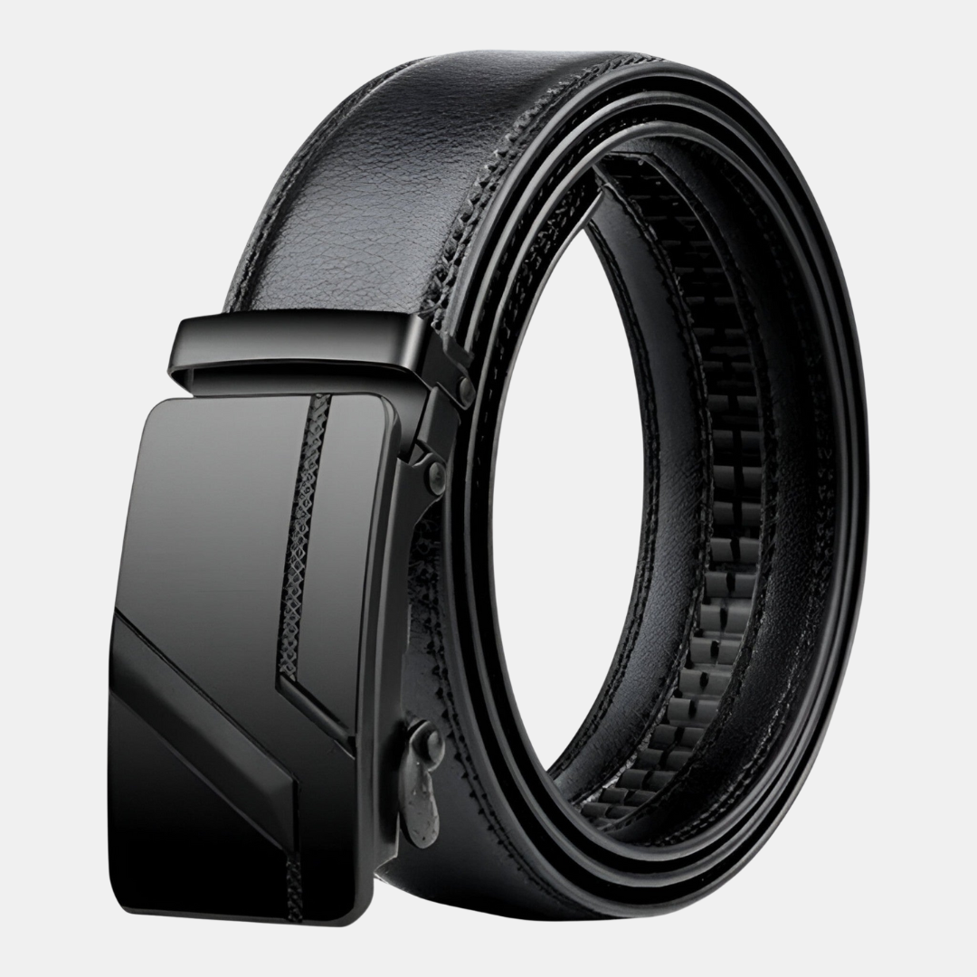 Men's Luxury Leather Automatic Buckle Belt