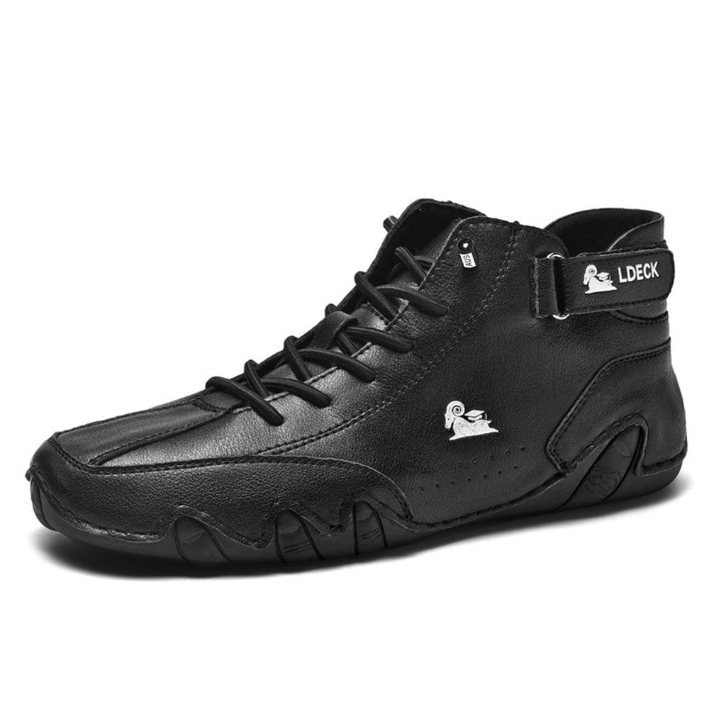 Waterproof men's casual slip-on sneakers, perfect for daily wear, offering orthopedic arch support & superior comfort.