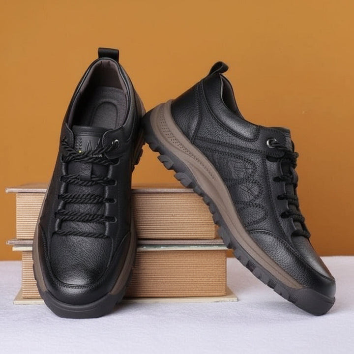 Orthopedic walking shoes for men, designed for all-day comfort and arch support.