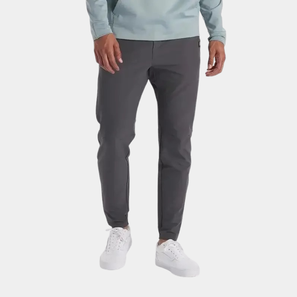 Durable men's hiking pants; wind-resistant & water-repellent for all-weather outdoor performance.