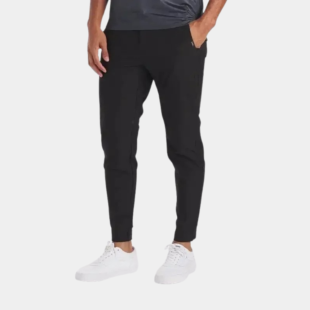 Comfortable men's casual pants. Stretch fabric ideal for travel, activewear, and everyday versatility.