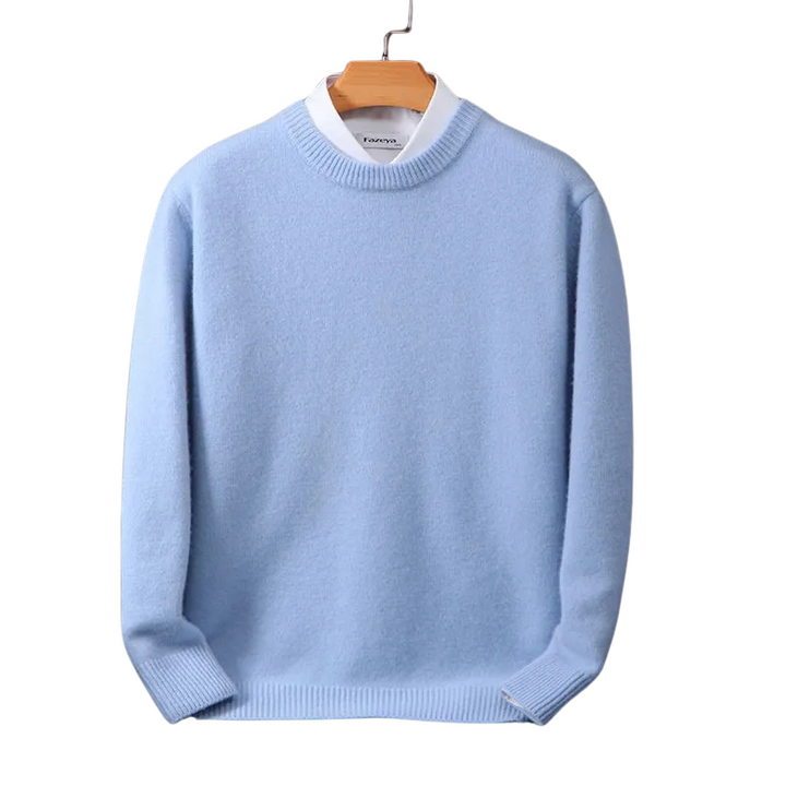 FischerZ men's crew neck sweater: the perfect blend of style, comfort, and versatile layering.