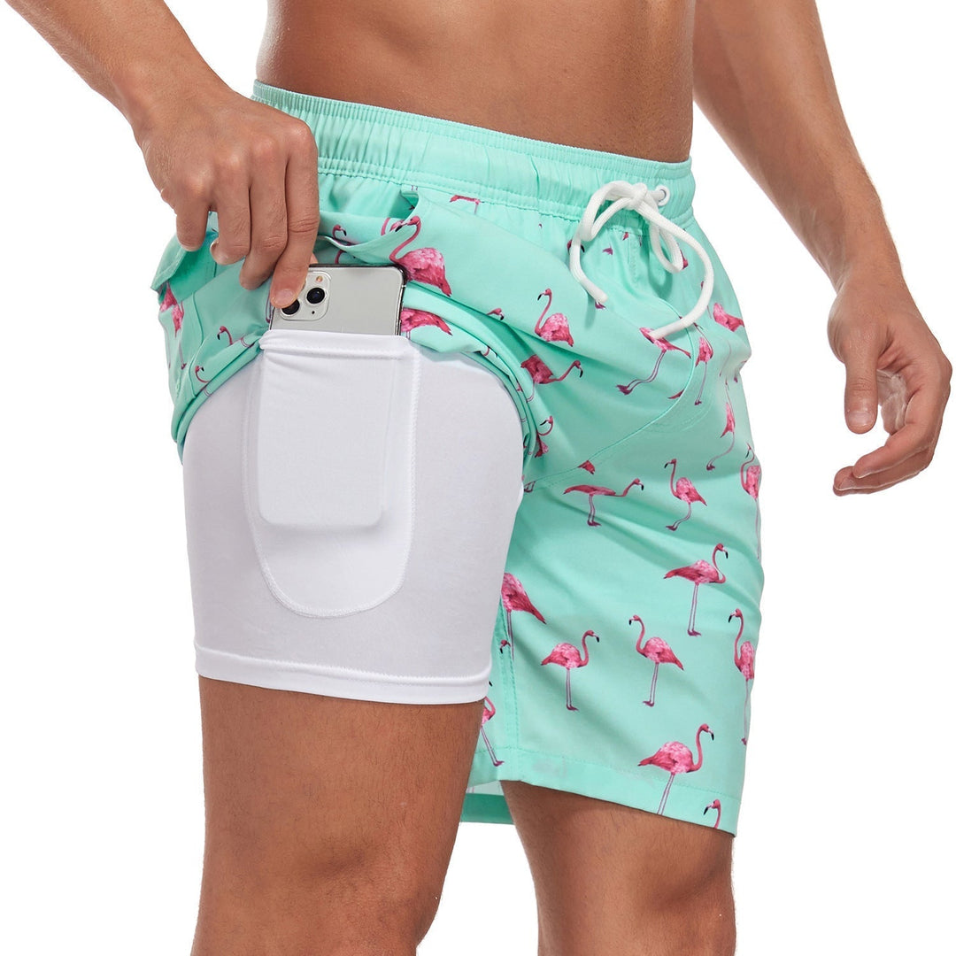 Men's casual printed shorts perfect for beach or pool days