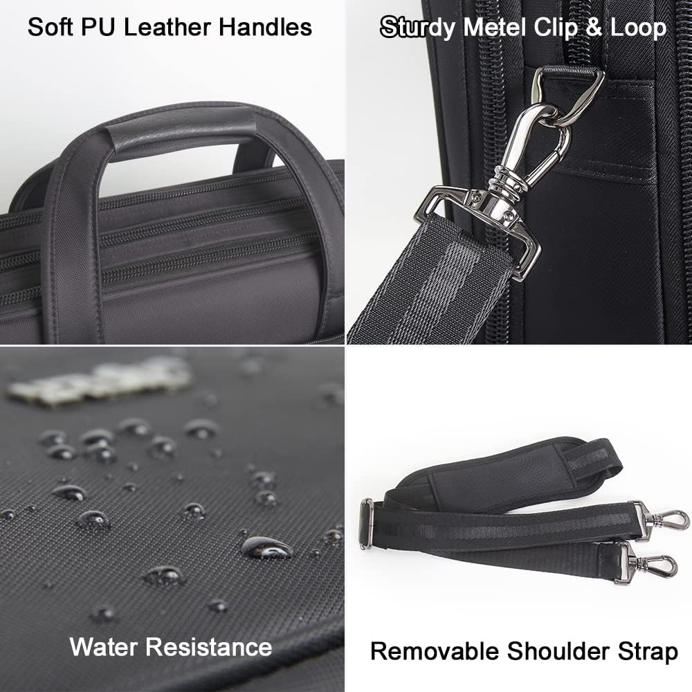 Versatile men's durable canvas business tote bag. Securely carries laptop, documents for work, travel or meetings.