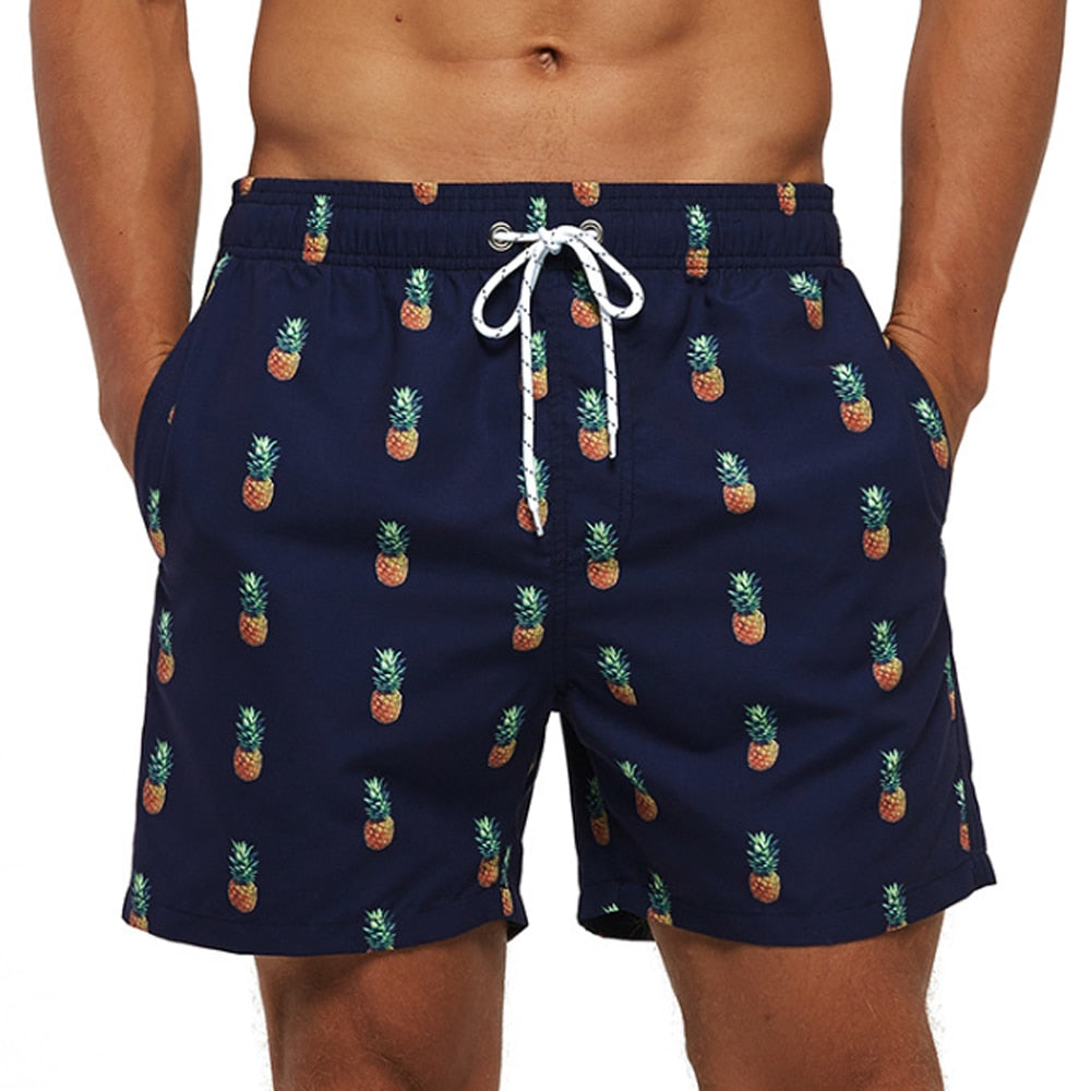 Trendy mens swim shorts in a classic cut, essential for your summer wardrobe.