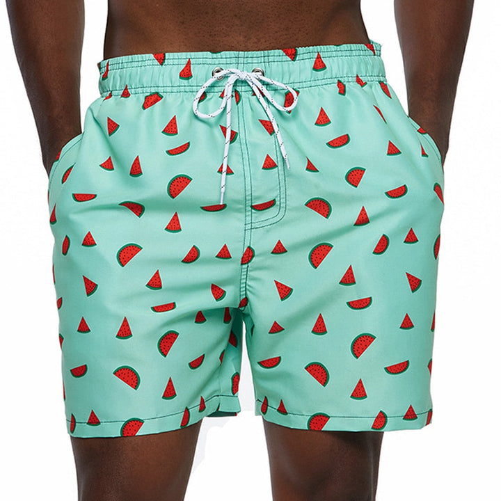 Mens athletic shorts crafted for swimming, with quick-drying properties.