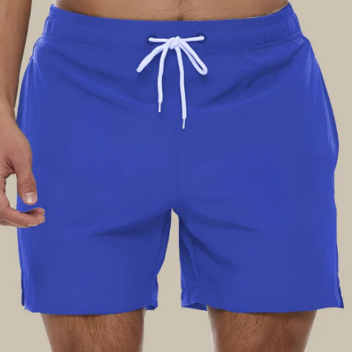 Men's beach shorts, quick-drying and stylish, perfect for active summer fun.