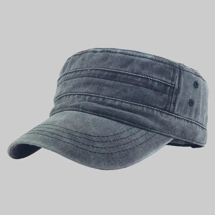 Unisex retro army beanie, a warm winter hat with a classic military style design.