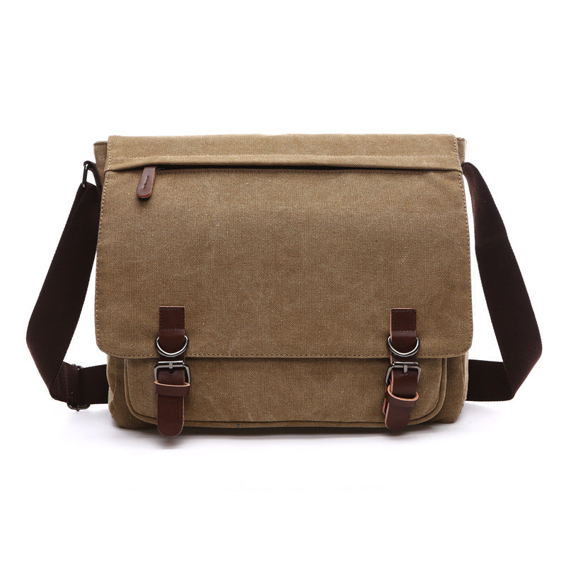 Men's rugged canvas shoulder bag for daily essentials and EDC