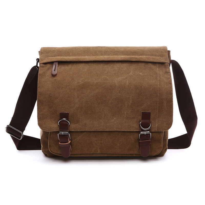 Stylish and practical men's everyday carry canvas shoulder bag