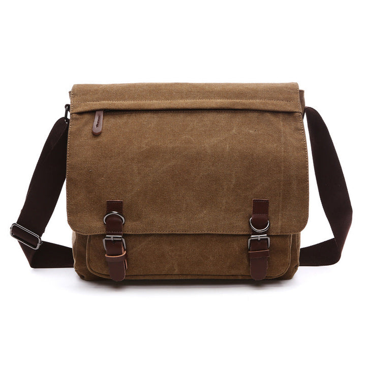 Stylish and practical men's everyday carry canvas shoulder bag