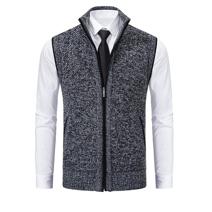 Sharp men's slim fit vest, a versatile layering piece for modern business fashion & formal occasions. Tailored design.