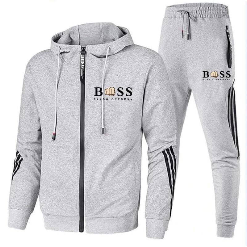 Comfortable men's activewear 2-piece set, quick-dry material, perfect for intense workouts.