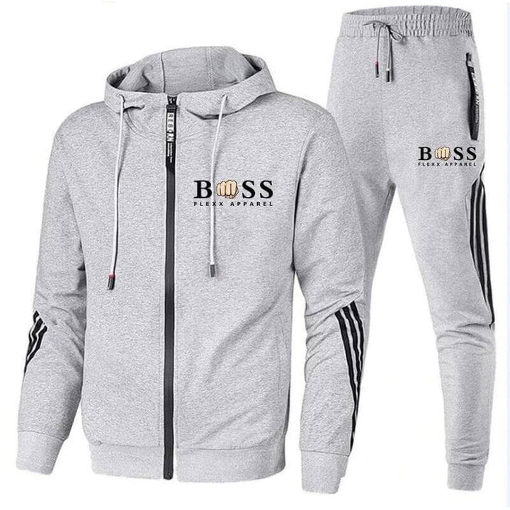Comfortable men's activewear 2-piece set, quick-dry material, perfect for intense workouts.