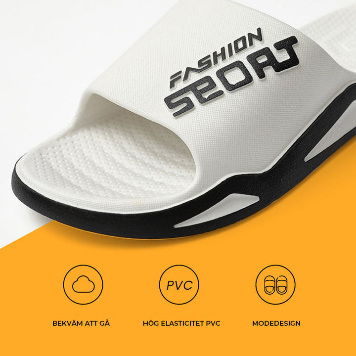 Sporty men's footwear with advanced non-slip grip, ensuring safety and comfort for all activities.