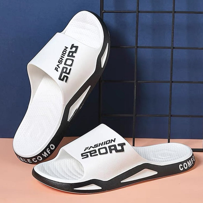 Easy slip-on men's sandals, designed for comfort with a secure non-slip grip for beach or casual.