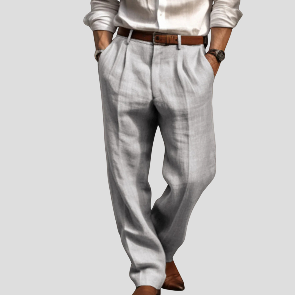 Comfortable straight-leg men's woven pants for everyday wear. Versatile and stylish for men's fashion.