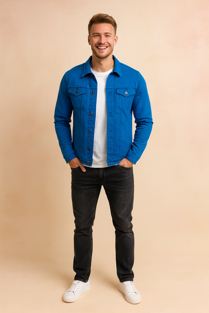 Men's urban casual button-up jacket, perfect for everyday versatile wear.