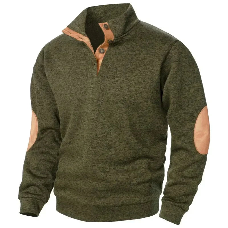 Stylish men's V-neck sweatshirt, a versatile casual top for any occasion.