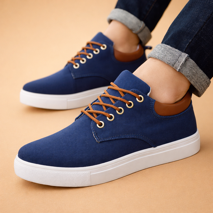 Comfortable men's sneakers, perfect for athletic or casual outfits.