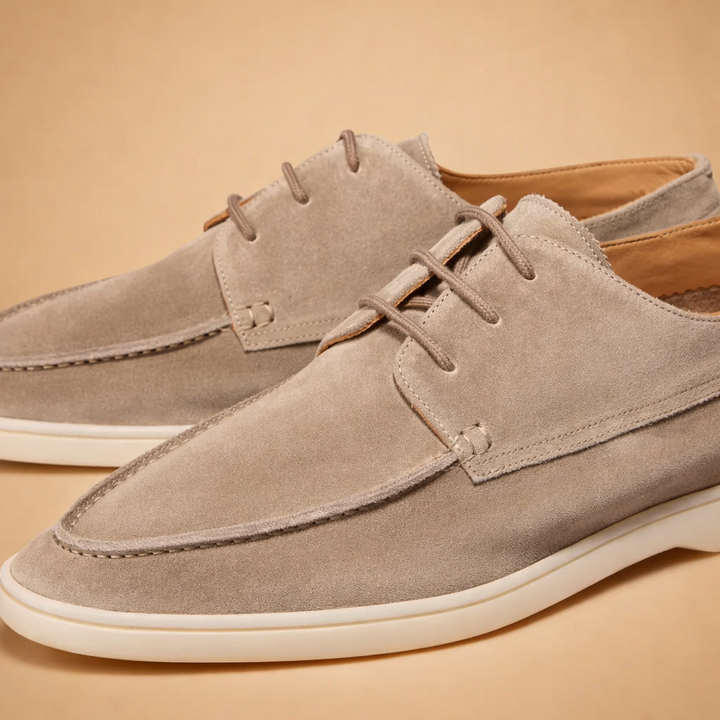 Modern men's lace-up comfort shoes, a versatile casual dress shoe for office, formal events, or everyday wear.