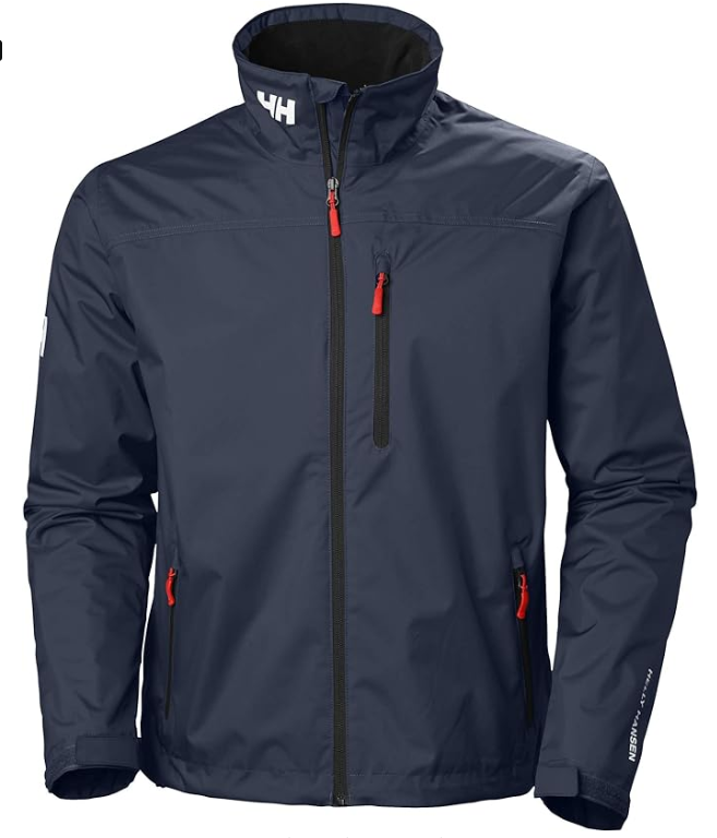 Man wearing a casual zip-up water-resistant jacket outdoors