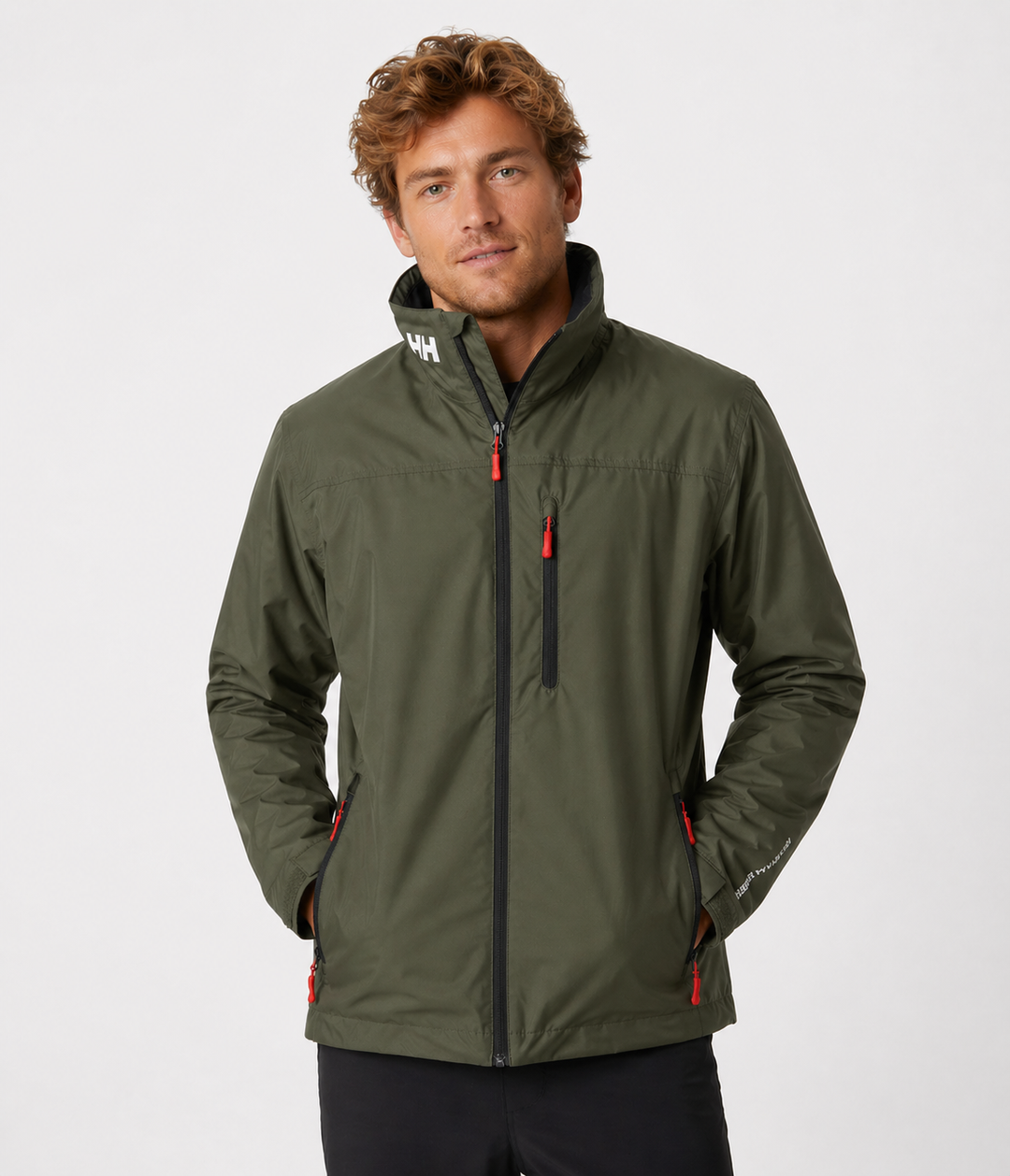 Men's versatile clothing: water-resistant zip-up jacket for winter