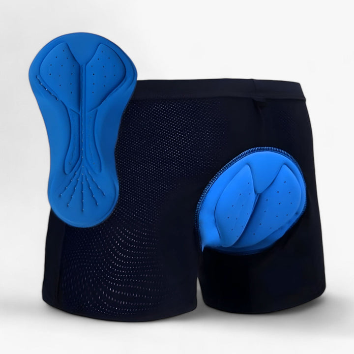 Durable and breathable padded shorts for motorcycle riders, unisex design
