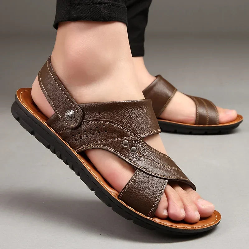 Men's stylish comfort sandals, ideal for summer adventures. Open-toe design with a durable, slip-resistant sole.
