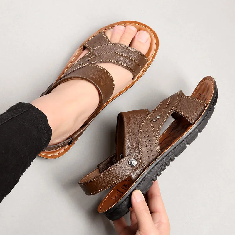 Comfortable men's summer shoes, versatile for beach & casual wear. Stylish open-toe sandals for men's fashion.