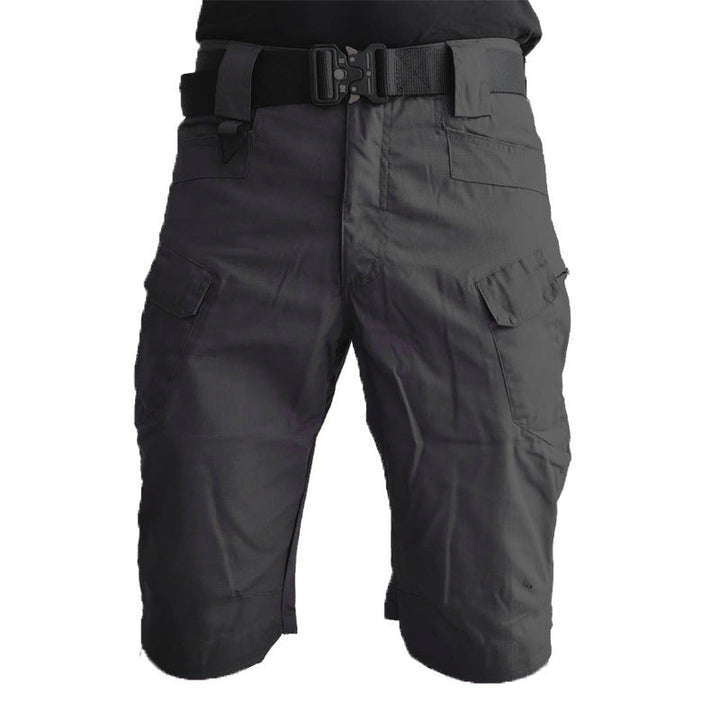 Men's waterproof hiking shorts with multiple pockets, perfect for outdoor adventures & travel.