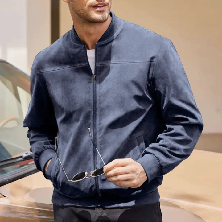 Premium men's bomber jacket. Ribbed collar, zip pockets & modern fit. Essential men's fashion for all seasons.