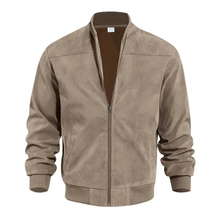 Men's classic bomber jacket, featuring a ribbed collar & convenient zip pockets. Stylish and essential outerwear.