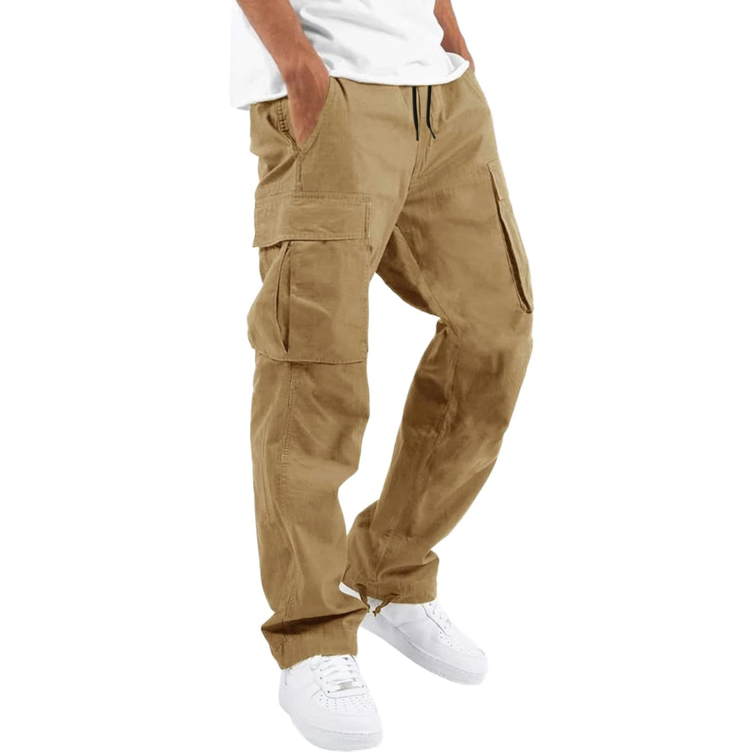 Soft cotton men's cargo joggers, ensuring comfortable all-day wear and stylish appeal.