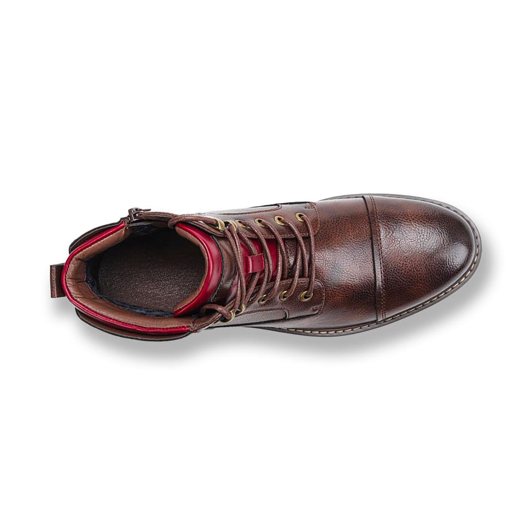 Versatile men's lace-up ankle cowboy boots, rugged work and casual style for durable everyday wear.
