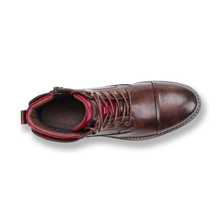Versatile men's lace-up ankle cowboy boots, rugged work and casual style for durable everyday wear.