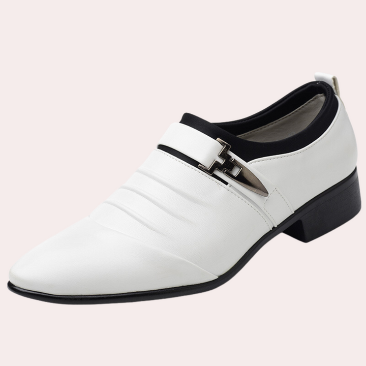 Timeless men's classic slip-on loafers, versatile formal footwear for business attire, weddings, or smart casual style.