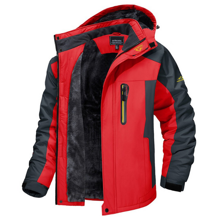 Versatile Men's Everest outdoor jacket. Warm, waterproof, and comfortable winter coat for hiking & cold weather.