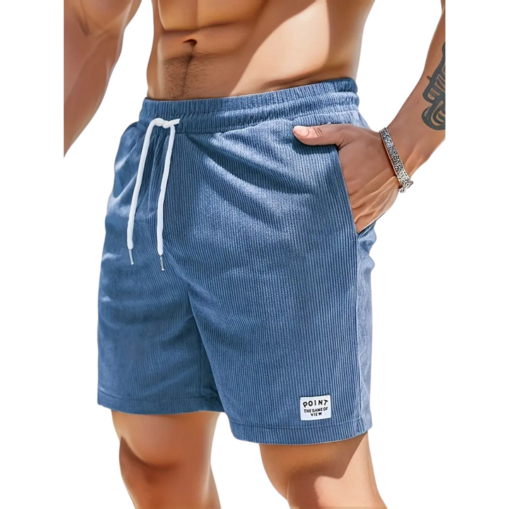 Men's summer fashion swim shorts with an elastic waist, great for any sunny adventure.