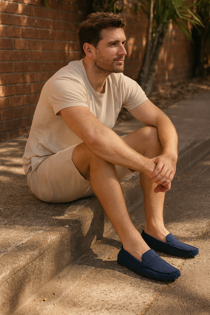 Men's smart casual slip-on loafers. Perfect driving shoes for comfortable office & daily wear.
