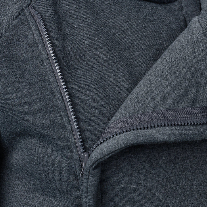 Men's zip-up hoodie featuring practical pockets & a comfortable fit for everyday casual wear.