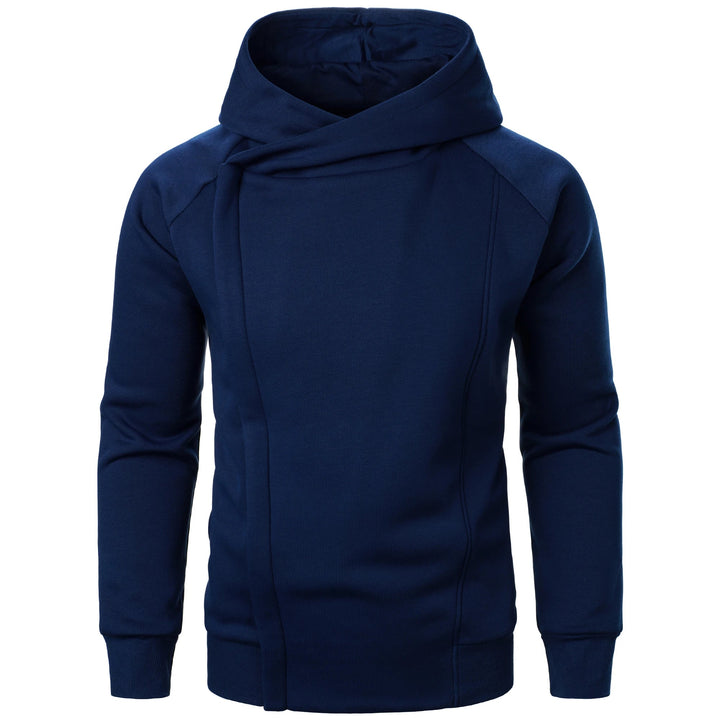 Stylish men's full-zip hooded sweatshirt, great for casual outings, layering & comfort.