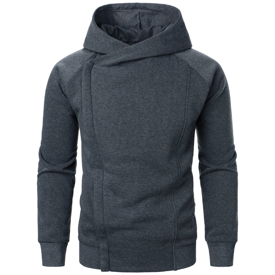 Men's casual full-zip hoodie with pockets, ideal for everyday comfort and layering.