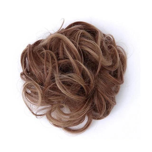 Instant voluminous messy bun scrunchie for women, perfect for a quick & chic hair upgrade.