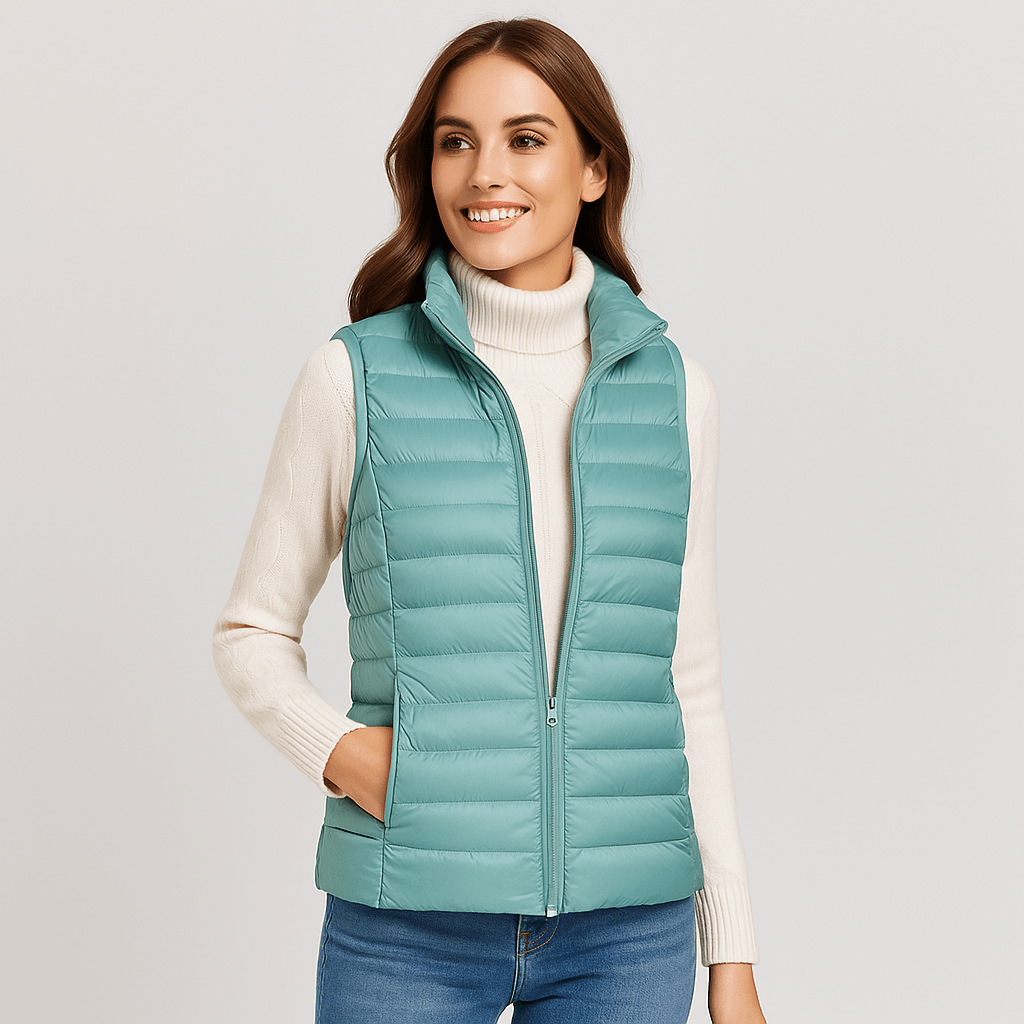 Women's lightweight winter puffer jacket. Warm, stylish, and comfortable for all your cold-weather needs.