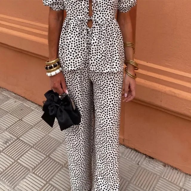 Women's Casual Printed Two-Piece Set