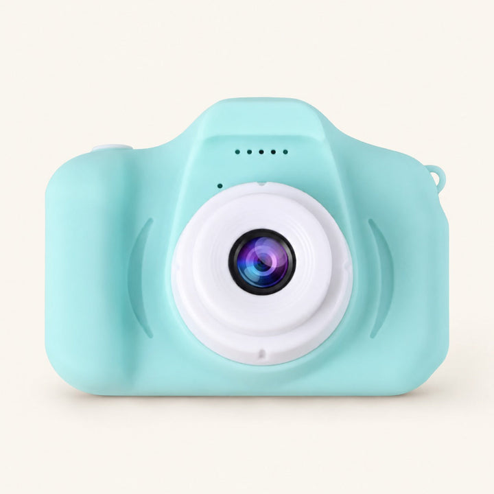 Small eco-friendly digital camera for travelers, recording vivid memories with ease and portability.