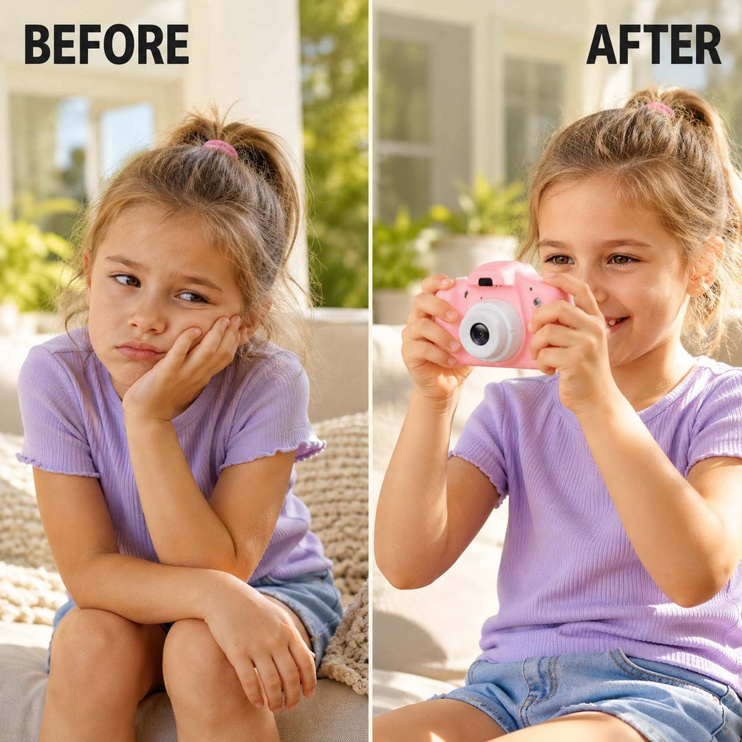 Modern mini digital camera, a versatile gadget for capturing photos and videos, suitable for all users.