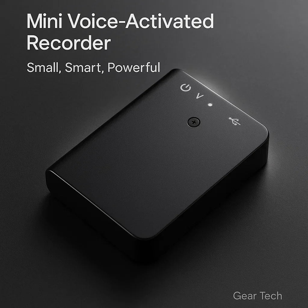 Mini digital voice recorder, portable & stealthy for discreet meeting audio capture.